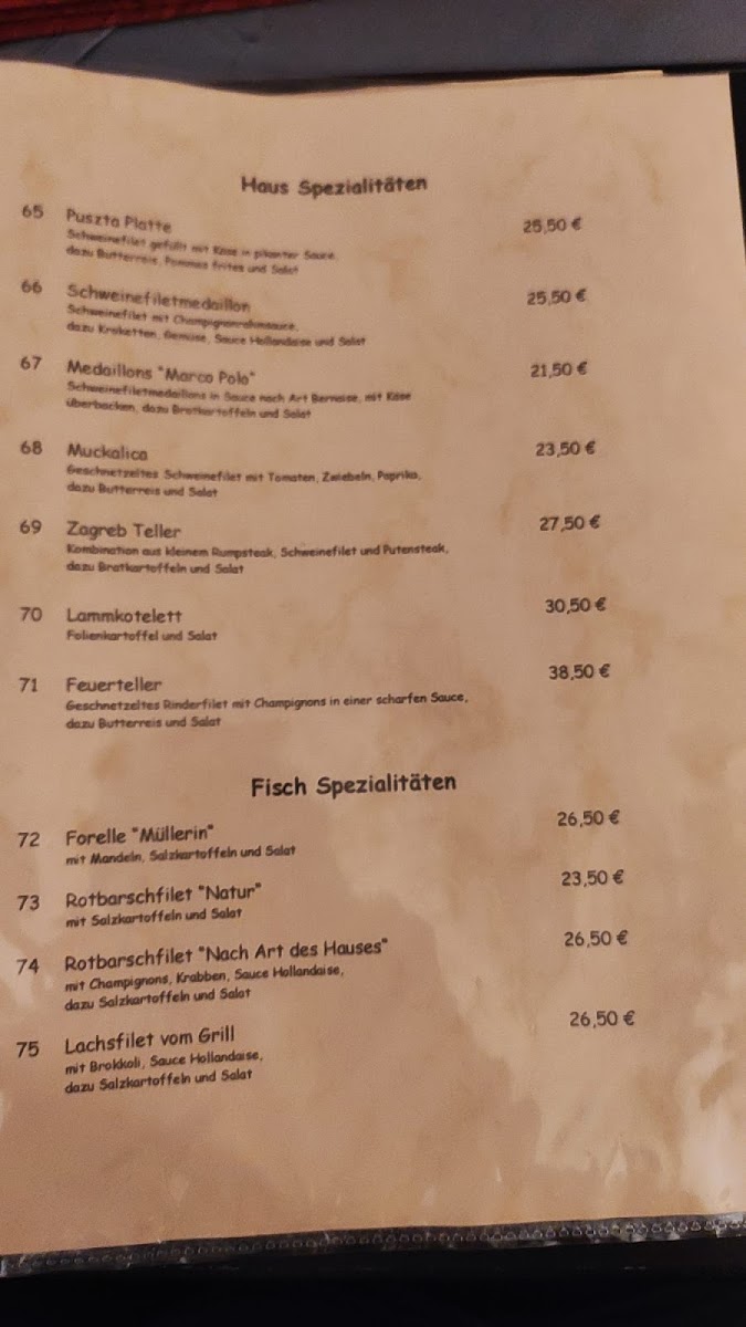 Menu Hotel-Restaurant Forsthaus Attendorn (Ewig)-9